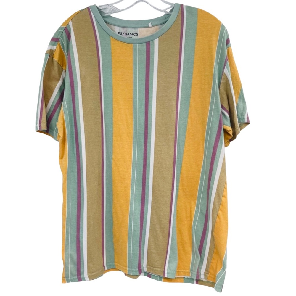 PS Basics By Pacsun Striped Short Sleeve Tee Shirt Size Medium